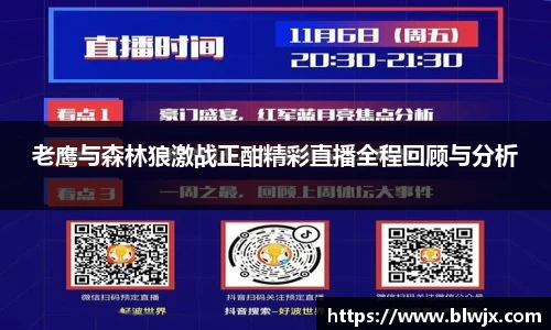 老鹰与森林狼激战正酣精彩直播全程回顾与分析